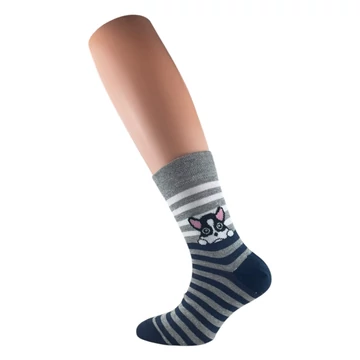 Gyerek zokni - Francia bulldog mintás