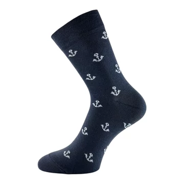 Klasszik zokni- Grafit szürke Horgony mintás