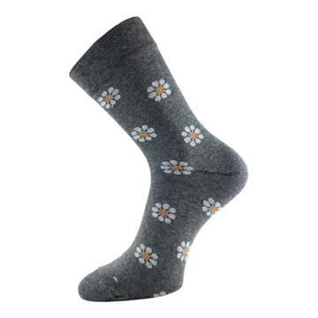 Klasszik zokni- Közép melír margaréta mintás