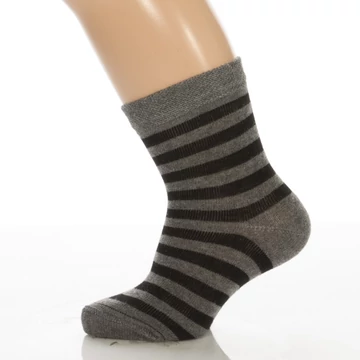 Bébi bokazokni - Feket melír csík mintás