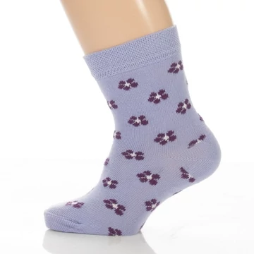 Bébi bokazokni - Lila virágos mintás