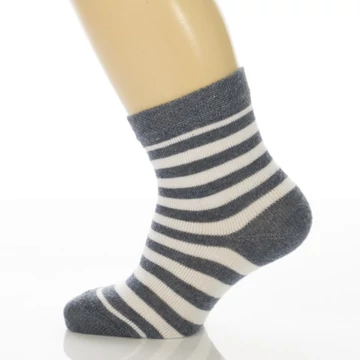 Bébi bokazokni - Melírkék fehér csíkos mintás