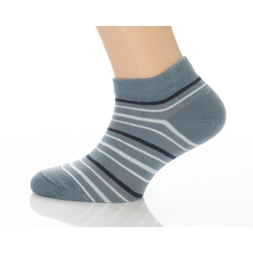 Gyerek titokzokni - kék, fehér, sötétkék csíkos mintás