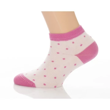 Gyerek titokzokni - rózsaszín pöttyös mintás