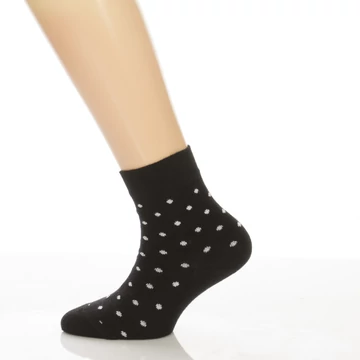 Gyerek zokni - Fekete fehér pöttyös mintás
