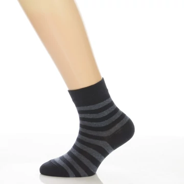 Gyerek zokni - Sötétkék csíkos mintás