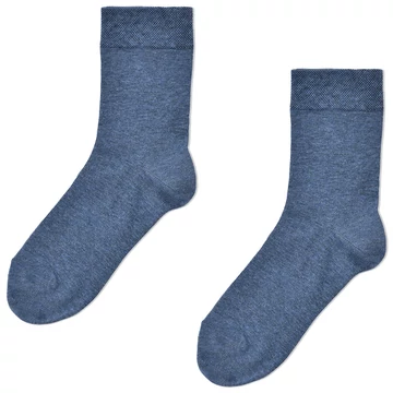 Klasszik zokni - melírozott kék