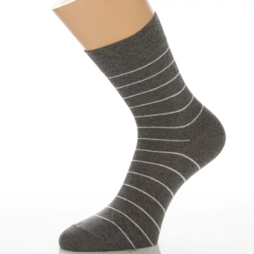 Klasszik zokni-Antracit fehér csík mintás