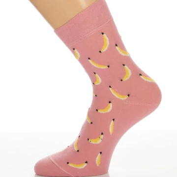 Klasszik zokni-Banán mintás