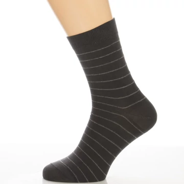 Klasszik zokni-Grafit szürke csíkos mintás