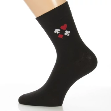 Klasszik zokni - Kártya mintás