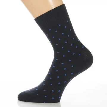 Klasszik zokni - Kék pöttyös mintás