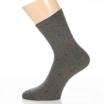 Klasszik zokni-Melír áfonya pötty mintás