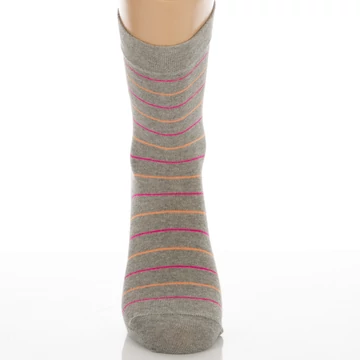 Klasszik zokni-Melírszürke UV csík mintás