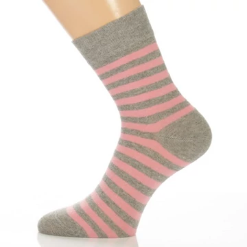 Klasszik zokni - Rózsa csíkos mintás