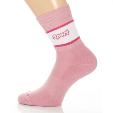 Sport talpfrottír zokni - pink sport