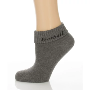 Sport visszahajtós zokni - szürke football