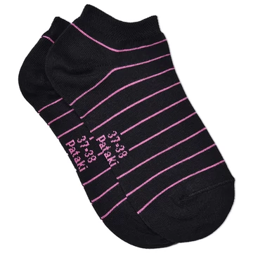 Fekete pink csíkos titokzokni 37-38