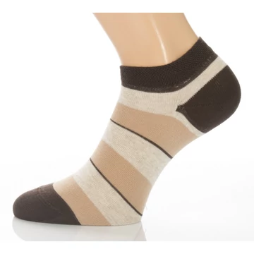 Titokzokni - barna csíkos mintás