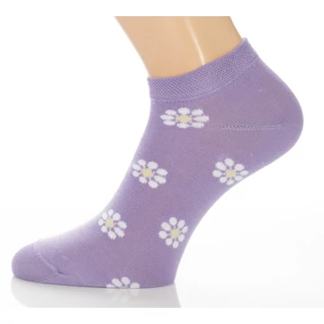 Titokzokni - lila virágos mintás