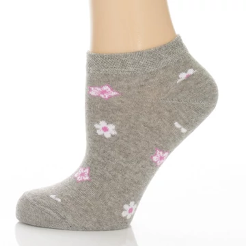 Titokzokni - szürke virágos mintás