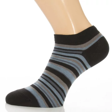 Titokzokni - Fekete, kék, szürke csíkos mintás