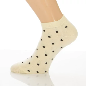 Titokzokni - Vanília fekete pötty mintás