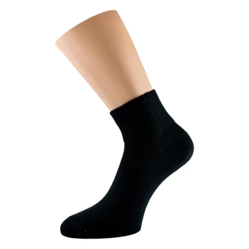 Fekete visszahajtós sportzokni