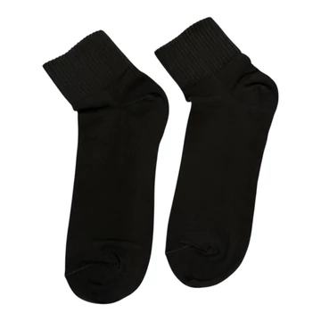 Fekete visszahajtós sportzokni