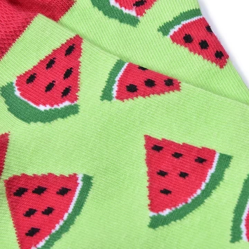Dinnye mintás pamut bokazokni
