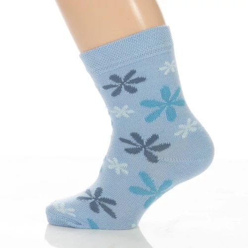 Bébi bokazokni - Kék fresh flowers mintás
