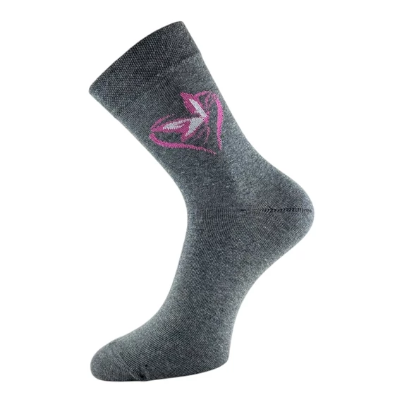 Klasszik zokni- Közép melír Pillangó mintás