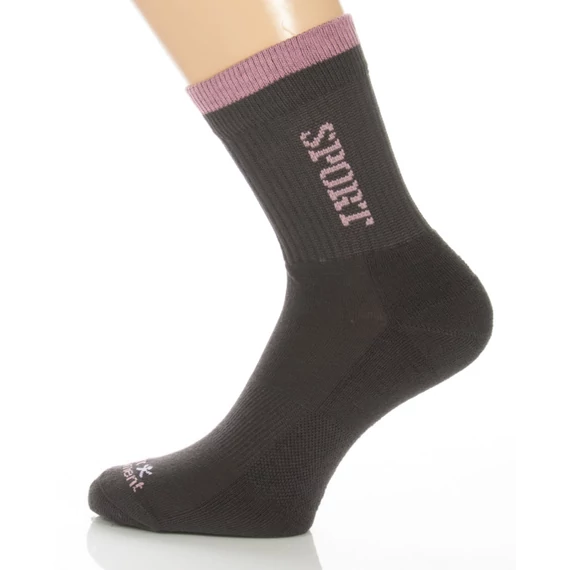 Sport talpfrottír zokni - grafit sport