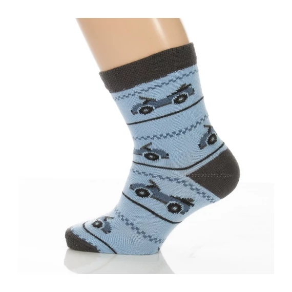 Bébi bokazokni - Kék kocsis mintás