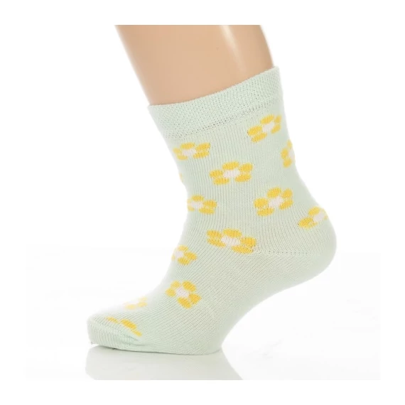 Bébi bokazokni - Sárga virágos mintás