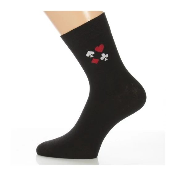 Klasszik zokni - Kártya mintás