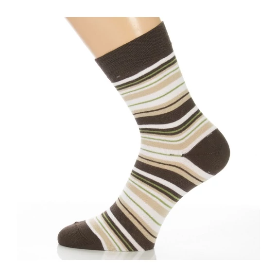 Klasszik zokni - Nature csíkos mintás