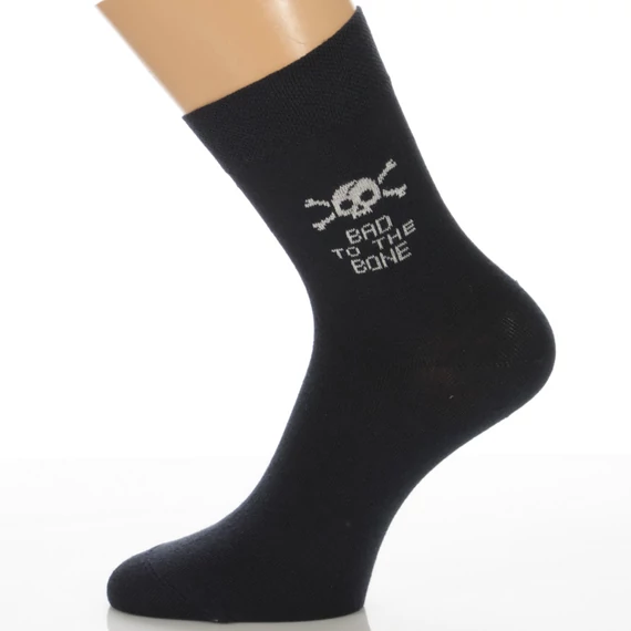 Klasszik zokni-Halálfej mintás