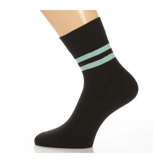 Klasszik zokni - Türkiz double mintás