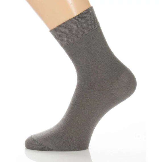 100% Pamut zokni - egyszínű szürke