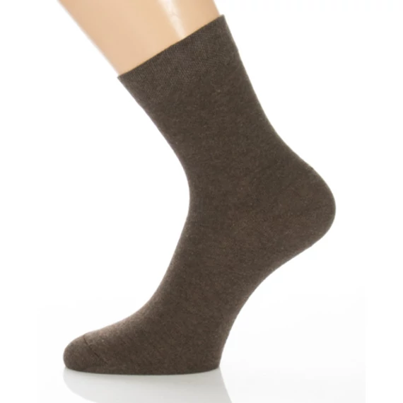 100% Pamut zokni - melírozott barna