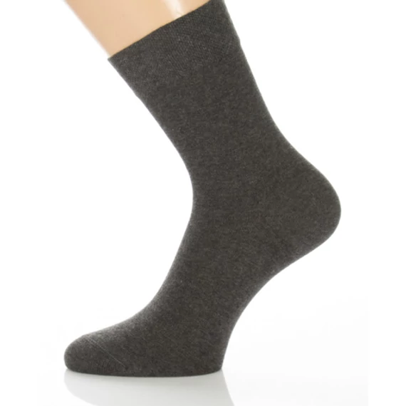 100% Pamut zokni - melírozott sötétszürke