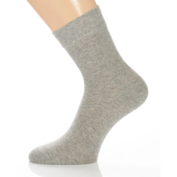 100% Pamut zokni - melírozott világosszürke
