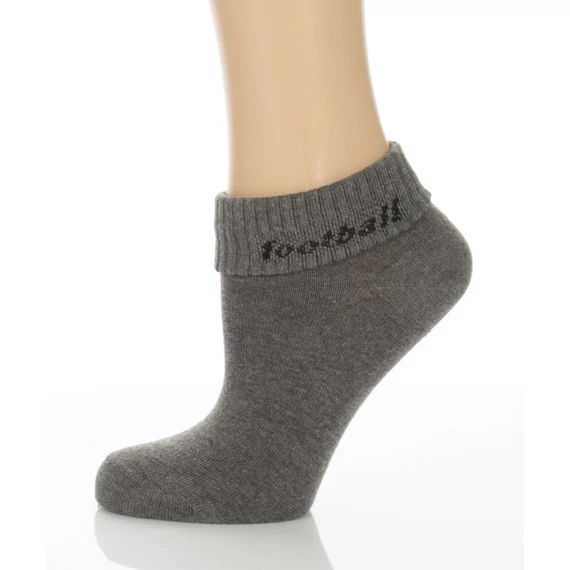 Sport visszahajtós zokni - szürke football