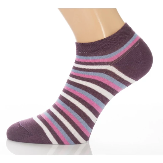 Titokzokni - sötétmagenta csíkos mintás