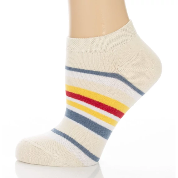 Titokzokni - krém csíkos mintás