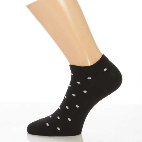 Titokzokni - Fekete fehér pöttyös mintás