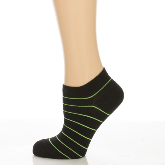 Titokzokni - Fekete zöld csíkos mintás