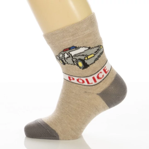 Bébi bokazokni - Melírbarna police mintás